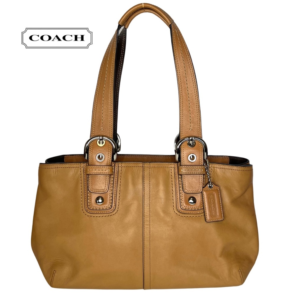 COACH Tan Soho Large Shoulder Handbag 👜